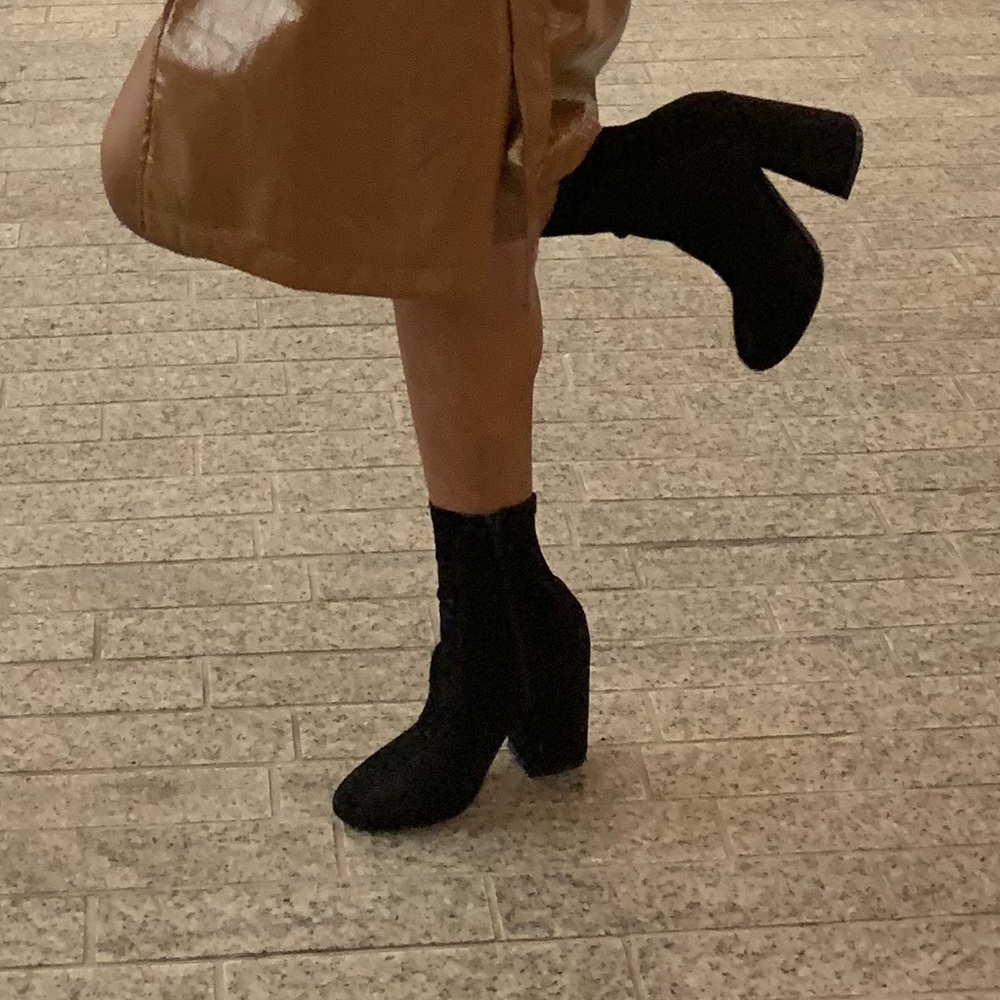 Black ankle boots